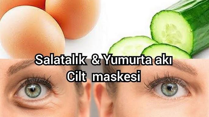 yüz maskesi-salatalık-yumurta akı